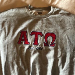 Grey Alpha Tau Omega ATO Sweatshirt